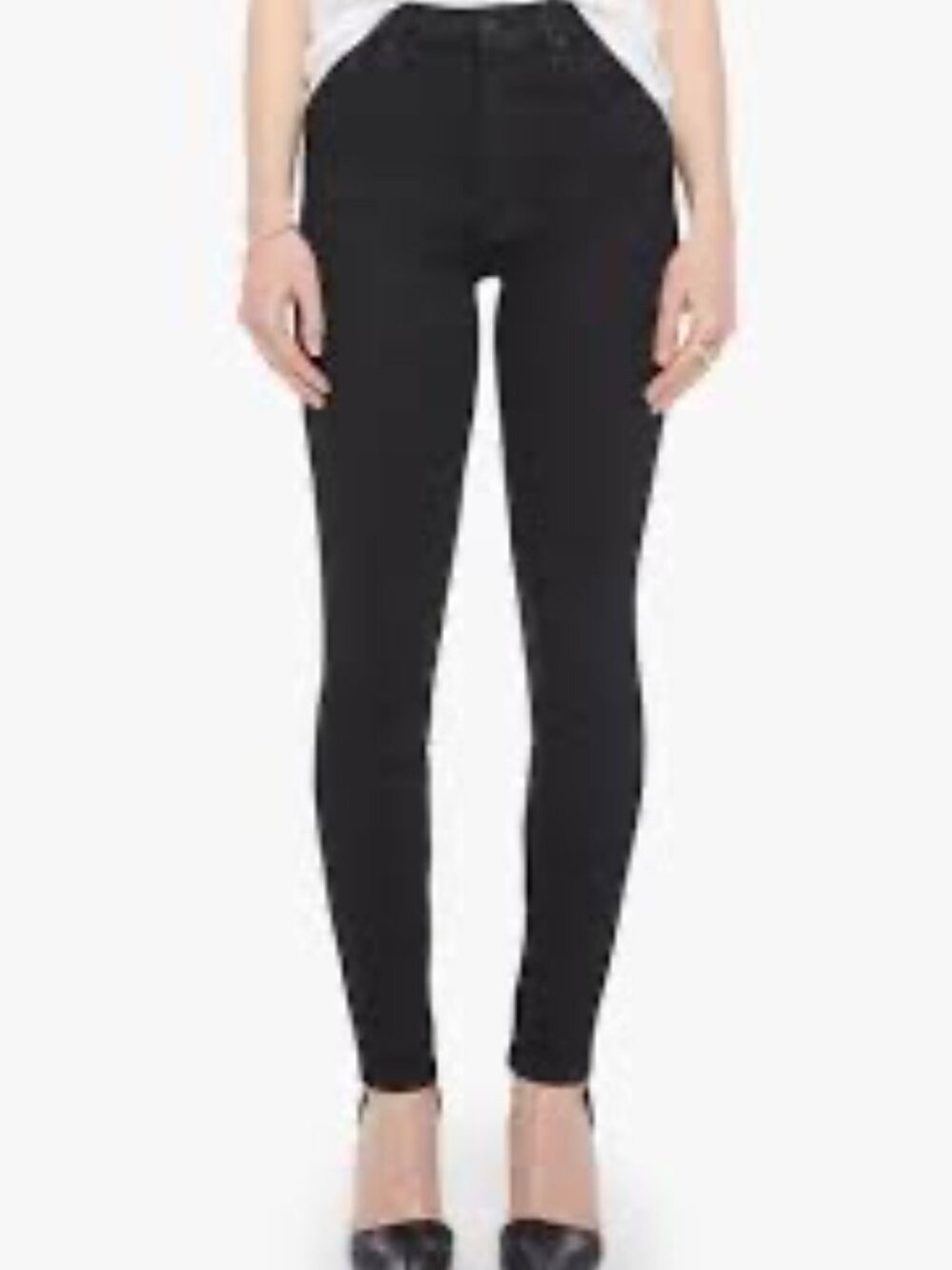 Mother Black High Waisted Looker Jeans Size 26